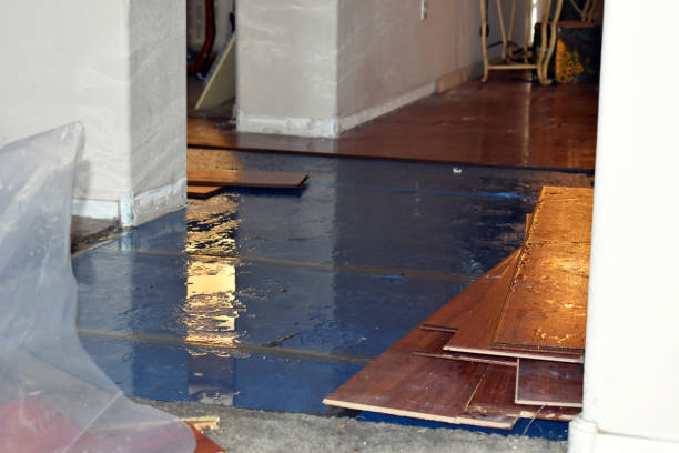 Professional Flood Cleanup technician working in Mapleville, RI